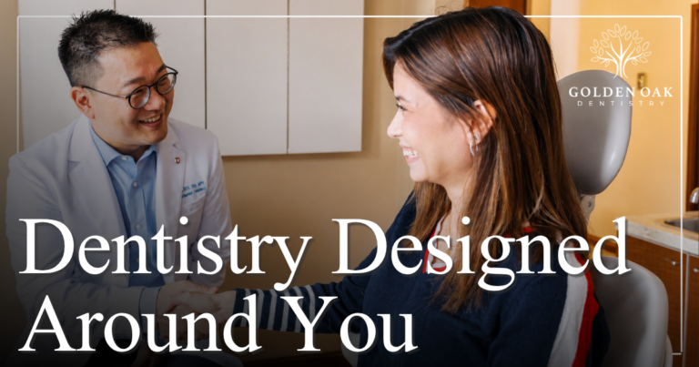 Dentistry Designed Around You Doctor smiling with happy patient